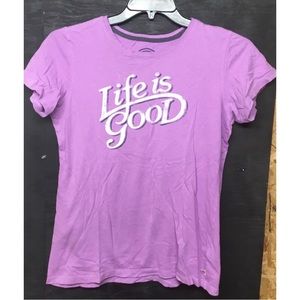 Ladies Size Medium Life Is Good T-Shirt